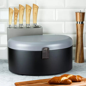 Klausberg KB-7576 Portapane in acciaio per un elegante spazio in cucina