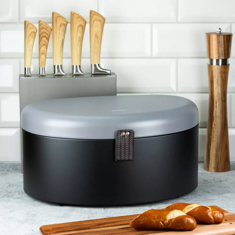 Klausberg KB-7576 Portapane in acciaio per un elegante spazio in cucina