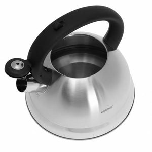 Kinghoff KH-3236 Bollitore in acciaio con fischietto da 3 litri
