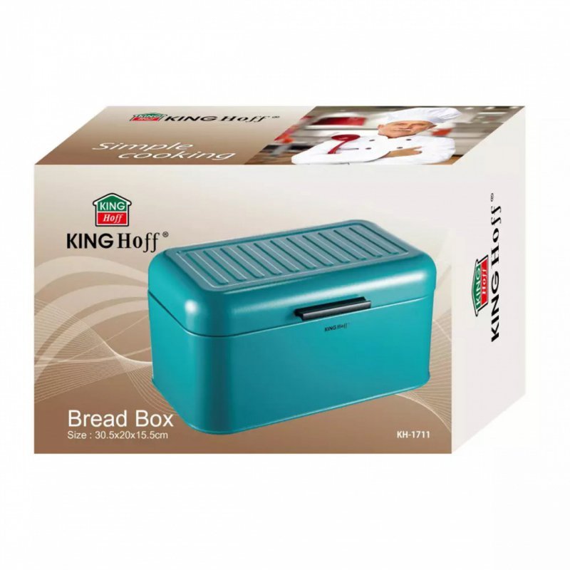 Kinghoff KH-1711 Portapane in acciaio - Soluzione moderna per riporre gli alimenti in cucina