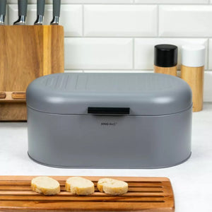 Kinghoff KH-1712 Portapane in acciaio per la conservazione moderna in cucina