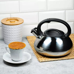 Bollitore con fischietto in acciaio inossidabile Kinghoff KH-3262 da 3,0 l