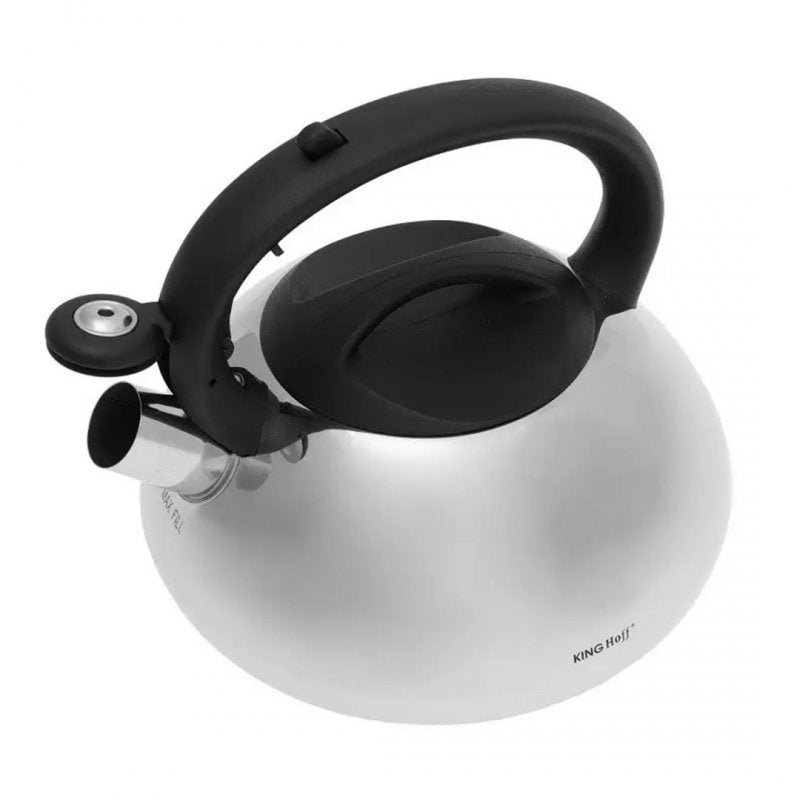 Bollitore con fischietto in acciaio inossidabile Kinghoff KH-3262 da 3,0 l