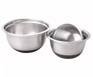 Klausberg KB-7388 Set di ciotole da cucina in acciaio - Ciotole per mescolare da 3 pezzi