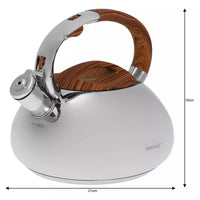 Bollitore con fischietto in acciaio inossidabile Kinghoff KH-3274 da 3,0 l