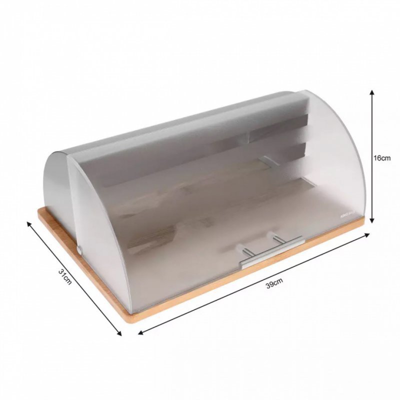 Contenitore per il pane in acrilico di bambù ecologico Kinghoff KH-3210