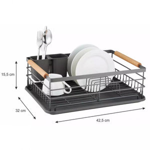 Kinghoff KH-1729 Elegante scolapiatti con portaposate rimovibile