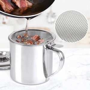 Contenitore per olio Kinghoff KH-1726 da 1,2 l con coperchio e filtro