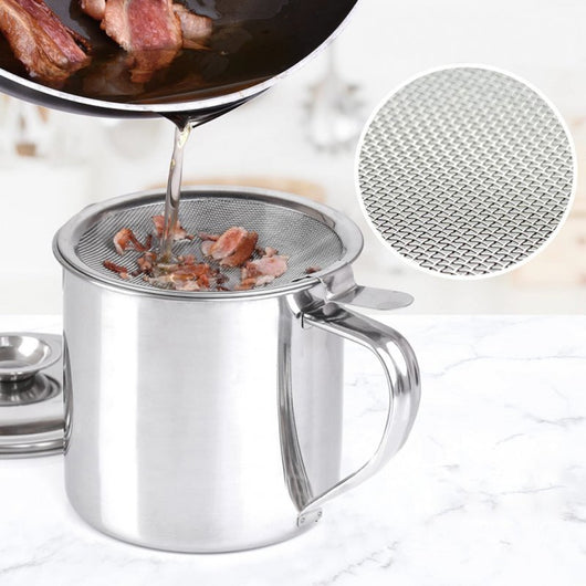 Contenitore per olio Kinghoff KH-1726 da 1,2 l con coperchio e filtro