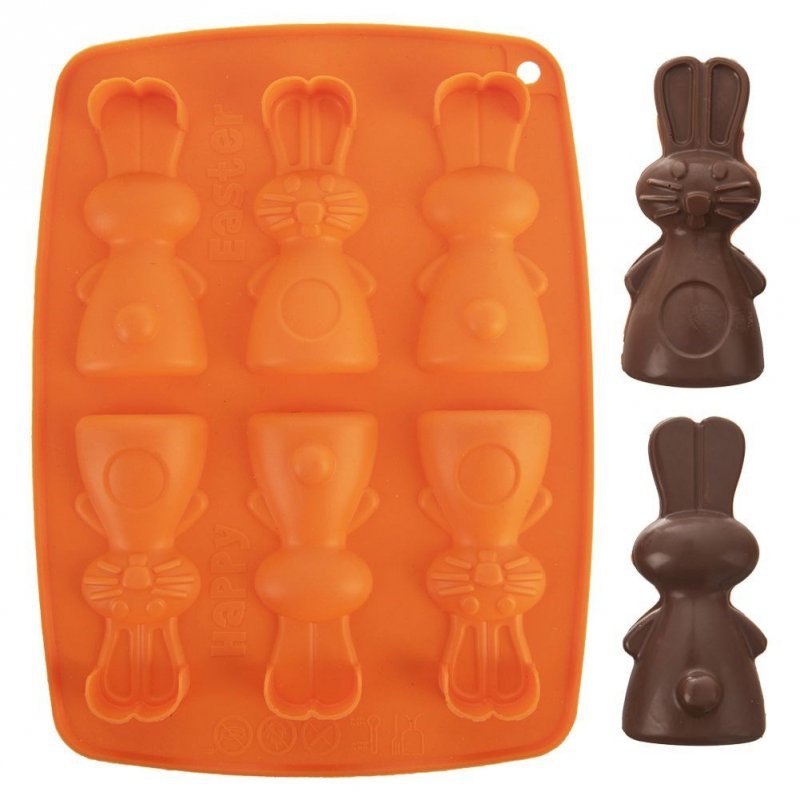 Stampo in silicone a forma di coniglio per biscotti pralinati Elitehoff Stampo da forno a forma di coniglio