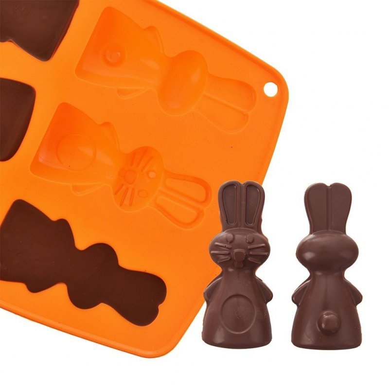 Stampo in silicone a forma di coniglio per biscotti pralinati Elitehoff Stampo da forno a forma di coniglio