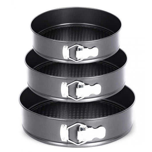 Elitehoff E-8013 Set di 3 teglie rotonde antiaderenti per torte