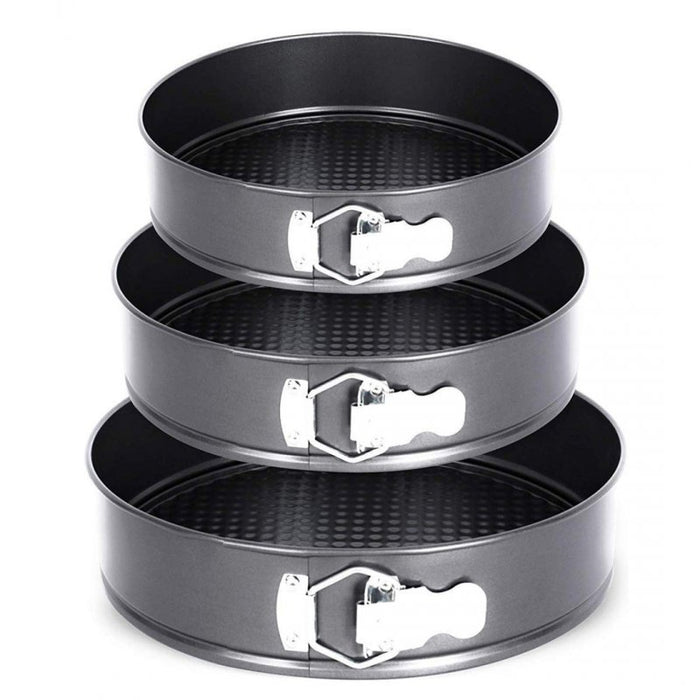 Elitehoff E-8013 Set di 3 teglie rotonde antiaderenti per torte