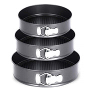 Elitehoff E-8042 Set di 3 stampi da forno rotondi antiaderenti