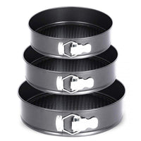 Elitehoff E-8042 Set di 3 stampi da forno rotondi antiaderenti