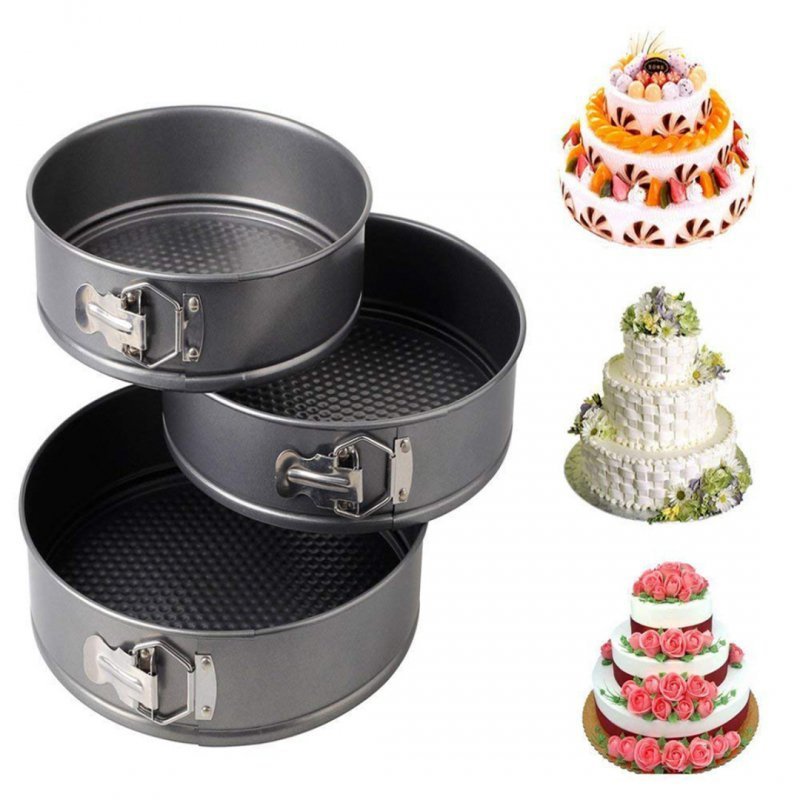 Elitehoff E-8042 Set di 3 stampi da forno rotondi antiaderenti