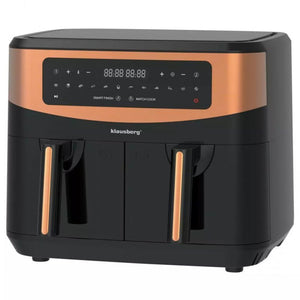 Friggitrice ad aria Klausberg KB-7589 2 x 4,5 l, apparecchio per cucinare in modo sano