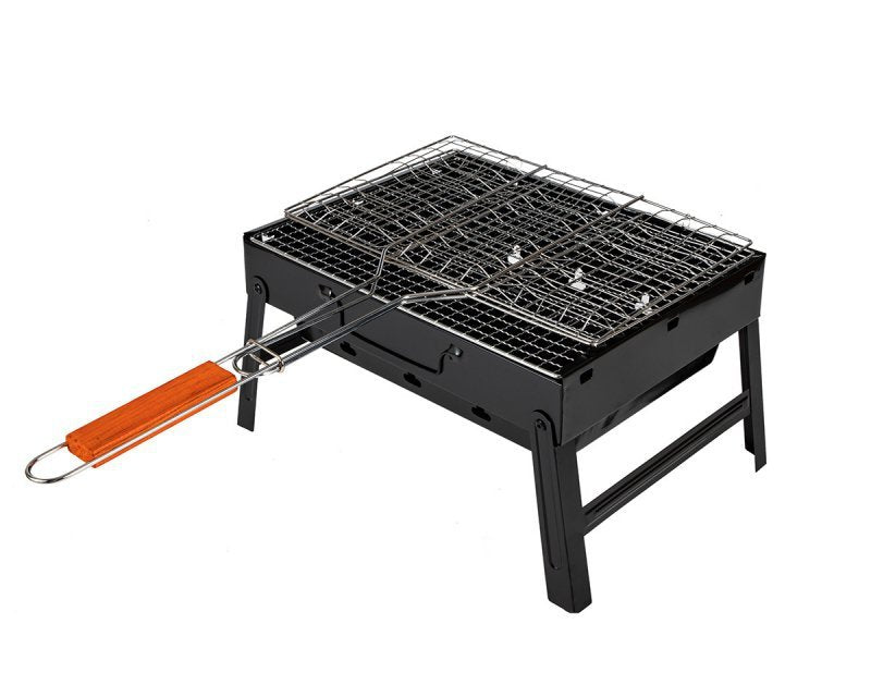 Griglia per pesce Elitehoff E-6256 con manico in legno 34x22cm