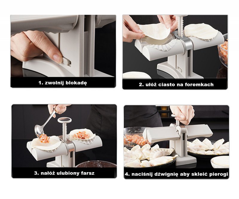 Elitehoff E-6281 Macchina Dual Pierogi per Gnocchi Fatti in Casa