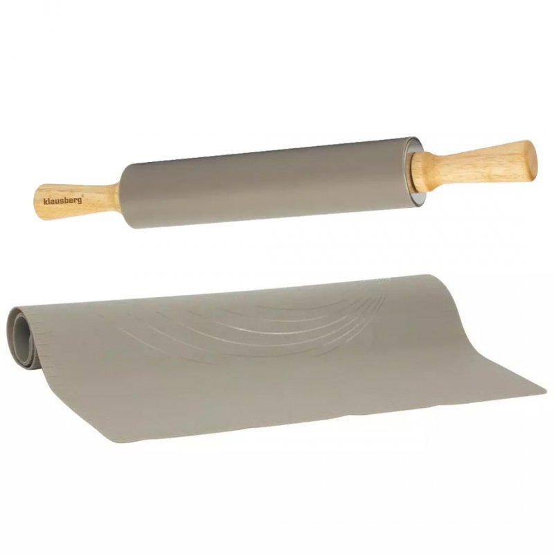 Klausberg KB-7597 Set da forno in silicone con tagliere e rullo