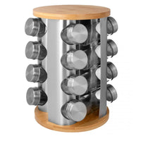Brunbeste 2734 Porta spezie girevole in acciaio inox con 16 contenitori