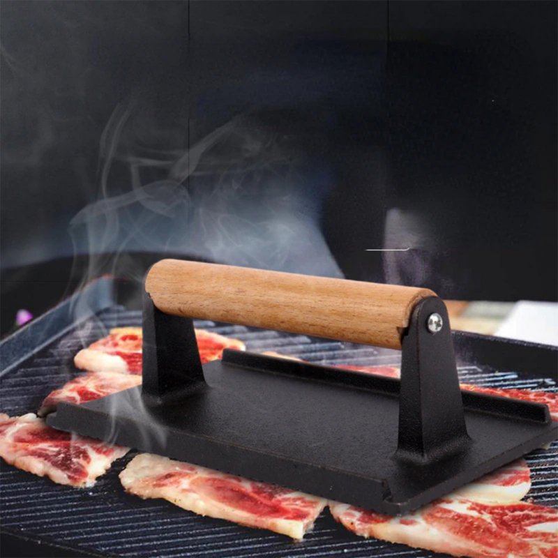 Pressa per carne in ghisa Kinghoff KH-1758 per hamburger e bistecche perfetti