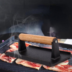 Pressa per carne in ghisa Kinghoff KH-1758 per hamburger e bistecche perfetti