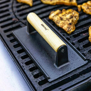 Pressa per carne in ghisa Kinghoff KH-1758 per hamburger e bistecche perfetti