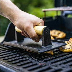 Pressa per carne in ghisa Kinghoff KH-1758 per hamburger e bistecche perfetti