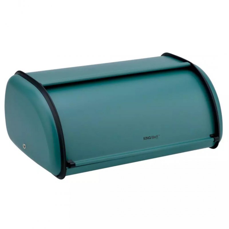 Kinghoff KH-1755 Cestino per il pane con coperchio scorrevole in acciaio inossidabile verde