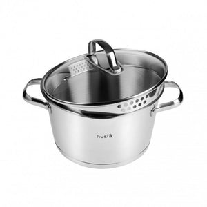 Set di pentole in acciaio inossidabile Husla Blossom 73965 da 8 pezzi