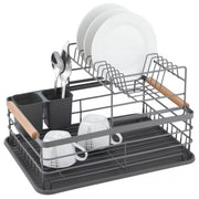 Kinghoff KH-1797 Scolapiatti a due livelli con portaposate