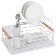 Kinghoff KH-1798 Scolapiatti a due livelli con portaposate