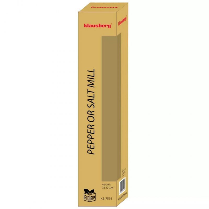 Klausberg KB-7593 Macinapepe e Sale in Acacia - Elegante Macina da Cucina