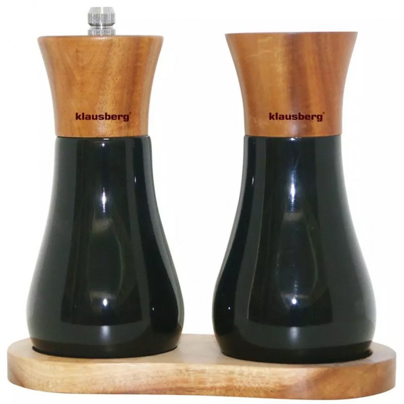 Klausberg KB-7594 Set macinapepe e saliera in legno di acacia