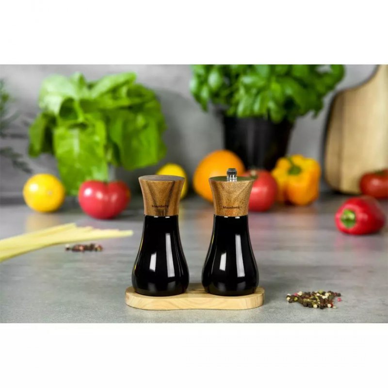 Klausberg KB-7594 Set macinapepe e saliera in legno di acacia