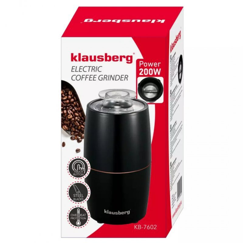 Macinacaffè elettrico Klausberg KB-7602 per macinatura veloce