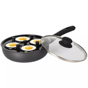 Klausberg KH-1806 Padella in alluminio con inserto per uova 20 cm