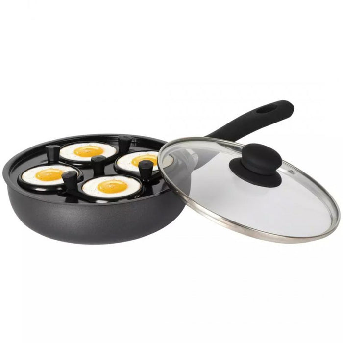 Klausberg KH-1806 Padella in alluminio con inserto per uova 20 cm