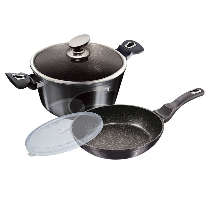Berlinger haus BH-7106 Carbon Pro Set di pentole con rivestimento in granito