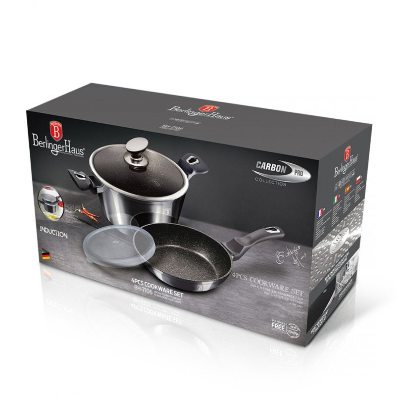 Berlinger haus BH-7106 Carbon Pro Set di pentole con rivestimento in granito
