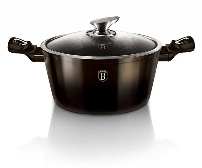 Berlinger haus BH-6606 Pentola antiaderente in granito nero lucido 28 cm