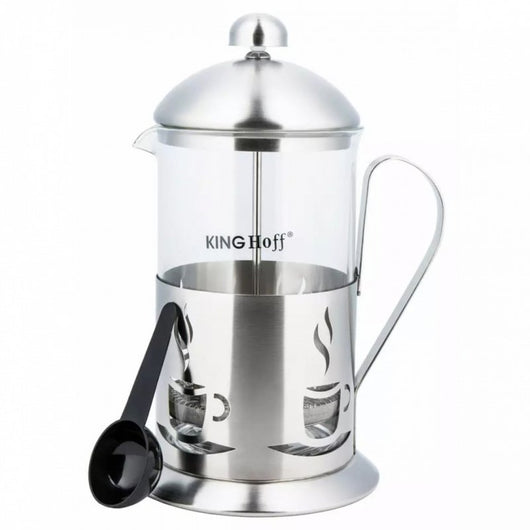 Kinghoff KH-4831 Infusore per caffè e tè a pressa francese da 600 ml