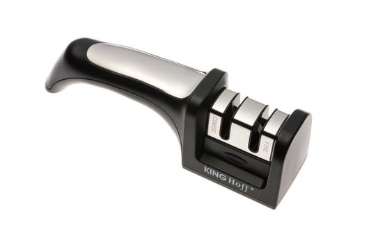 Affilatrice per coltelli a due stadi Kinghoff KH-3420 con impugnatura in gomma