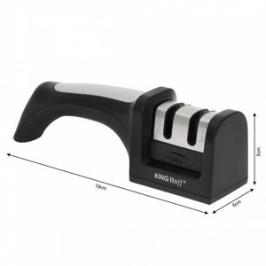 Affilatrice per coltelli a due stadi Kinghoff KH-3420 con impugnatura in gomma