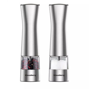 Klausberg KB-7610 Set macina sale e pepe elettrico con luce LED