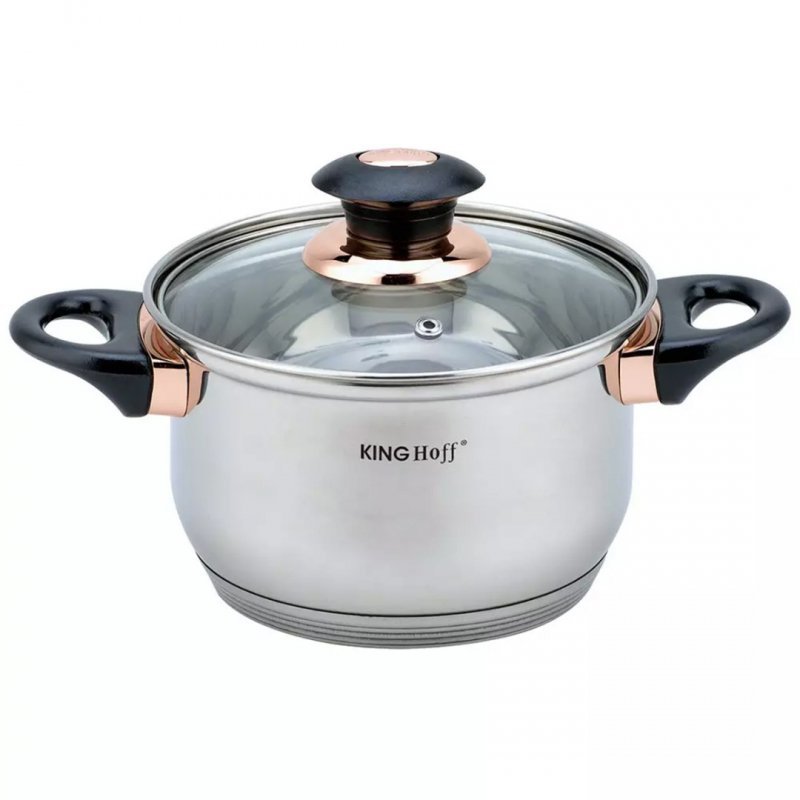 Set di pentole in acciaio inossidabile Kinghoff KH-1767 da 12 pezzi