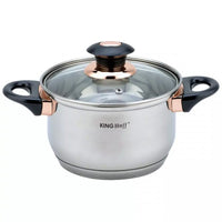 Set di pentole in acciaio inossidabile Kinghoff KH-1767 da 12 pezzi