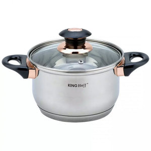 Set di pentole in acciaio inossidabile Kinghoff KH-1767 da 12 pezzi