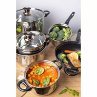 Set di pentole in acciaio inossidabile Kinghoff KH-1767 da 12 pezzi